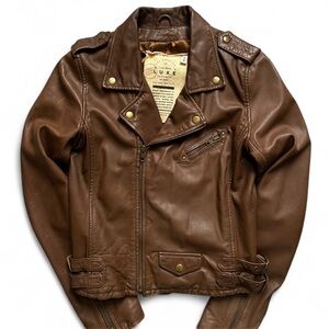 SOLD Luxe Brown Genuine Leather Jacket